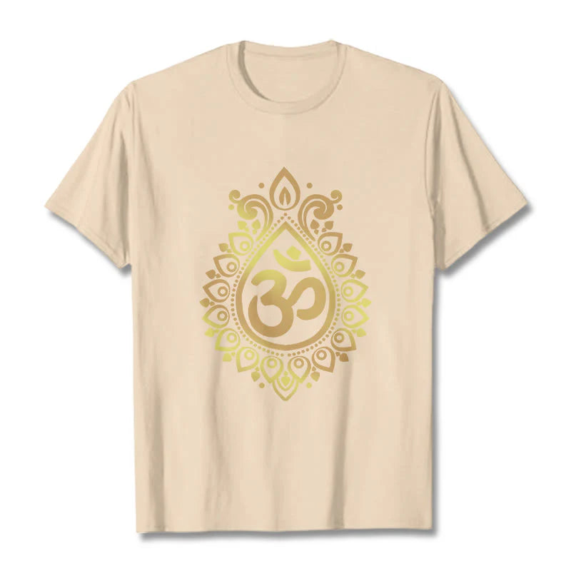 Buddha Stones Water Drop OM Design Tee T-shirt