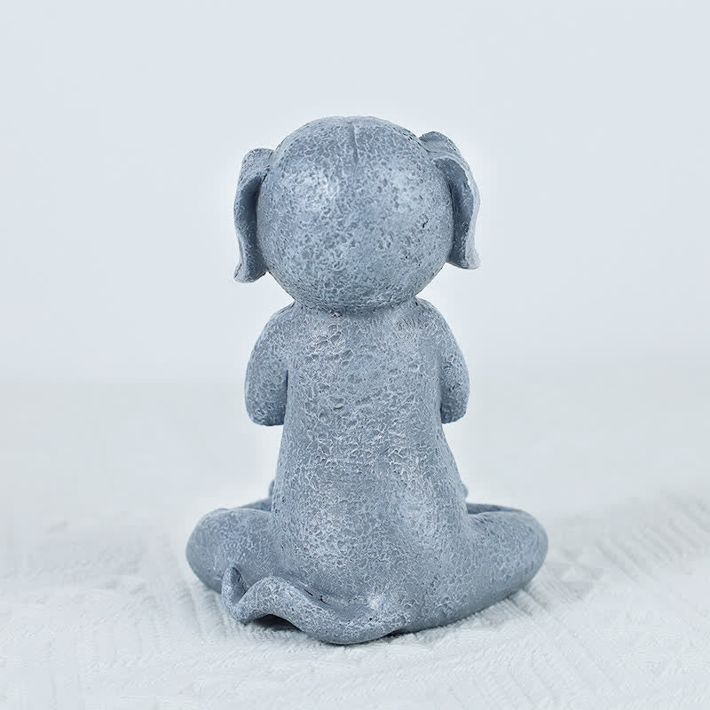Buddha Stones Meditating Zen Dog Cat Frog Decoration