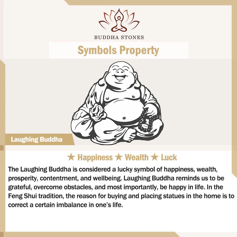 Buddha Stones Jade Laughing Buddha Prosperity Necklace Pendant