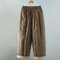 Buddha Stones Straight Lines Stripes Cotton Women's Harem Pants With Pockets