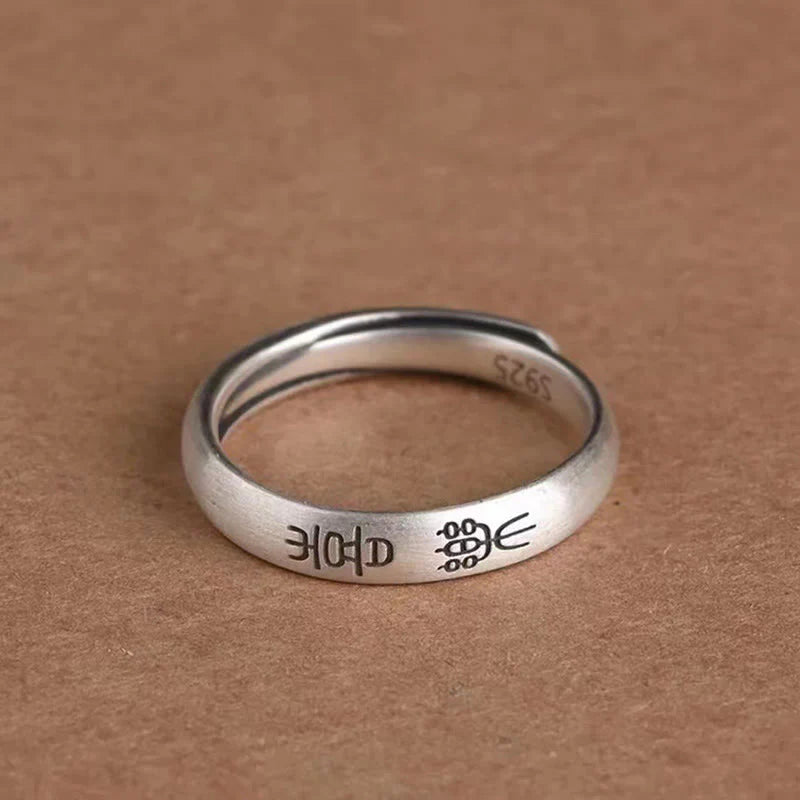 Buddha Stones Peace And Joy Copper Luck Wealth Ring