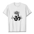 Buddha Stones Om Symbol Sanskrit Floral Tee T-shirt