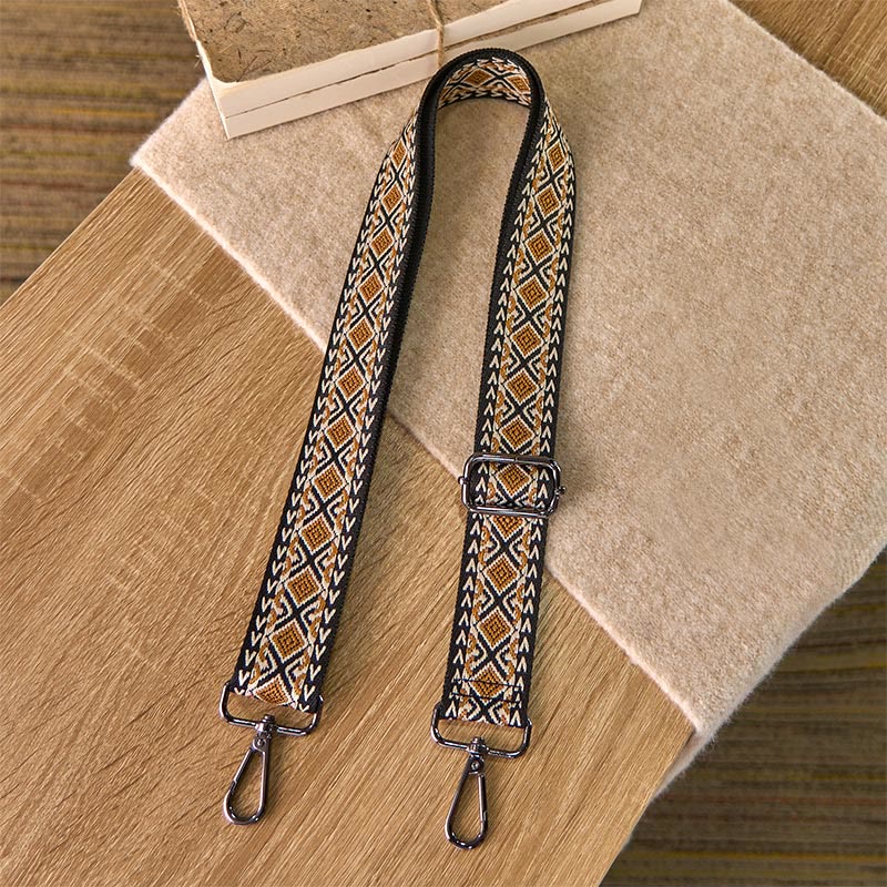 Buddha Stones Boho Diamond Rhombus Stripe Geometric Adjustable Handbags Crossbody Shoulder Bag Straps Replacement