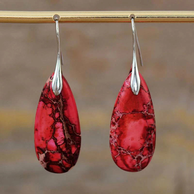 Emperor Stone Healing Crystal Earrings