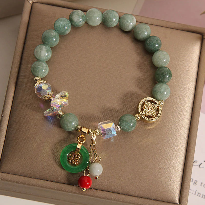 FREE Today: Blessing Good Luck Fu Character Charm Healing Bracelet