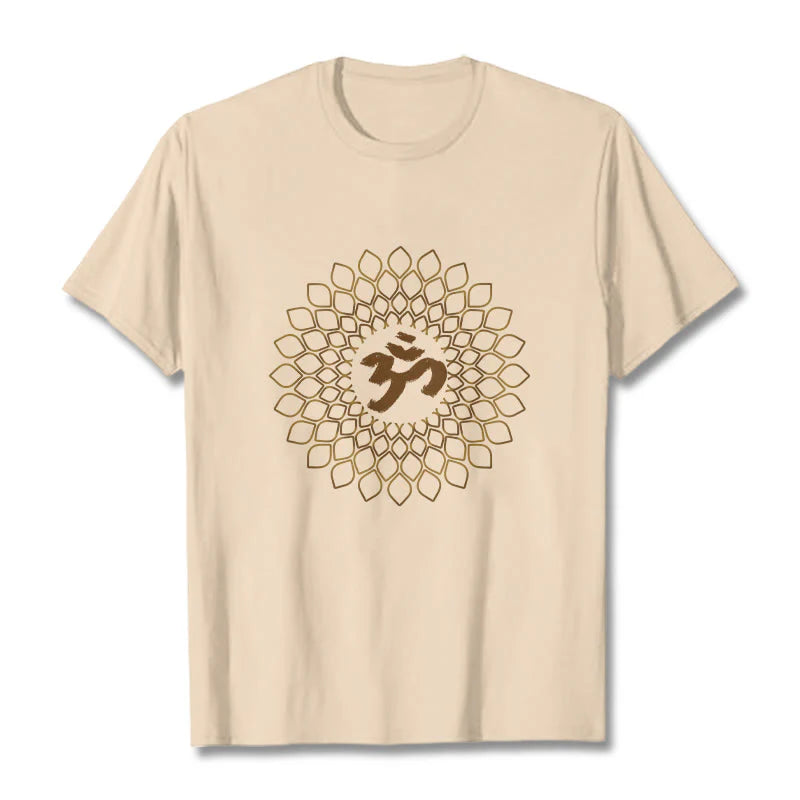 Buddha Stones Rhombus OM Design Tee T-shirt