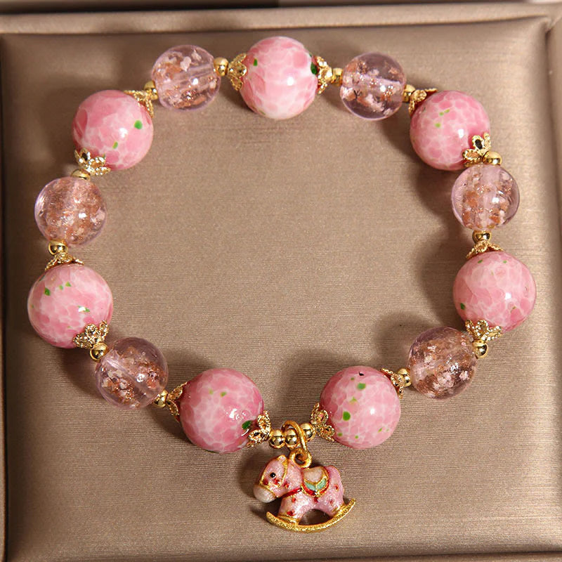 Buddha Stones Rocking Year Of The Horse Liuli Bracelet