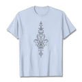 Buddha Stones Hamsa Hand Lotus Flower Pattern Tee T-shirt