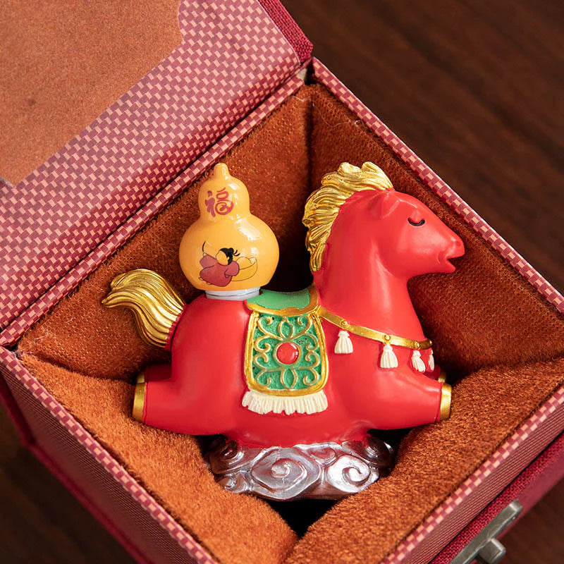 Buddha Stones Chinese Zodiac Year Of The Horse Fu Character Prosperity Home Decoration
