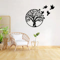Buddha Stones Tree of Life Birds Sign Housewarming Gift Unity Wall Art