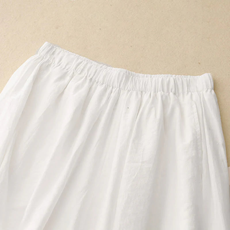 Buddha Stones Casual Simple Design Women's Harem Pants With Pockets