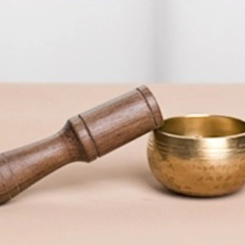 Buddha Stones Handmade Mini Small Singing Bowl for Healing and Meditation Sound Bowl Set 1.57*0.98 IN