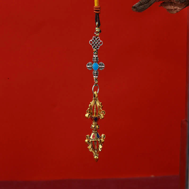 Buddha Stones Vajra Enlightenment Rope Key Chain