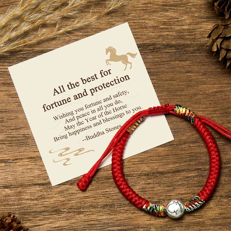 Buddha Stones All the Best for Fortune and Protection Year of the Horse Includes Gift Message Card