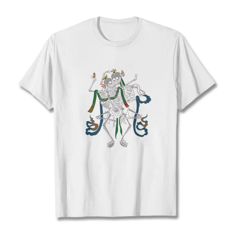 Buddha Stones Tibetan The Lord Of The Corpse Forest Design Tee T-shirt