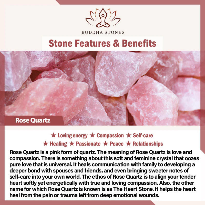 Buddha Stones Thinking Of You Rose Quartz Rhodonite Carnelian Relationships Bracelet