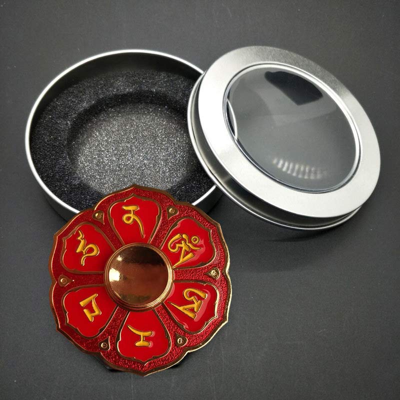 Buddha Stones Six True Words Fidget Spinner Blessing Finger Hand Spinner Decoration (Extra 30% Off | USE CODE: FS30)