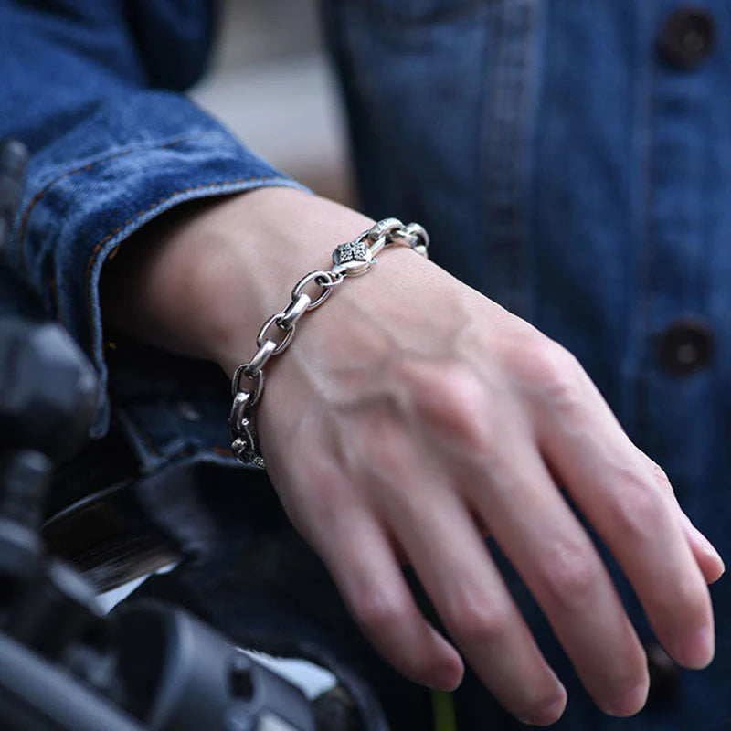 Buddha Stones 925 Sterling Silver Six True Words Wisdom Calm Bracelet (Extra 30% Off | USE CODE: FS30)