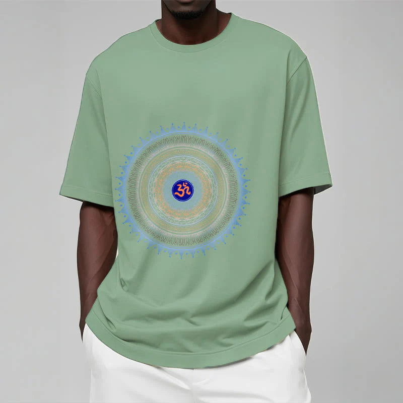 Buddha Stones Mandala Flower OM Pattern Tee T-shirt