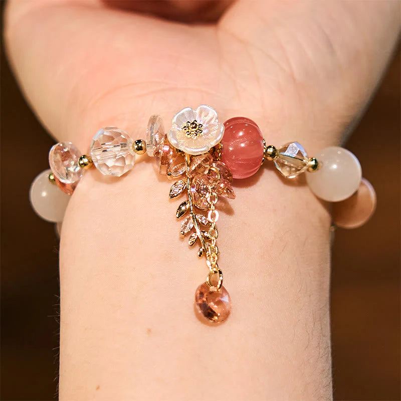 Buddha Stones Wishing You Light and Happiness Sun Stone Bracelet Includes Gift Message Card