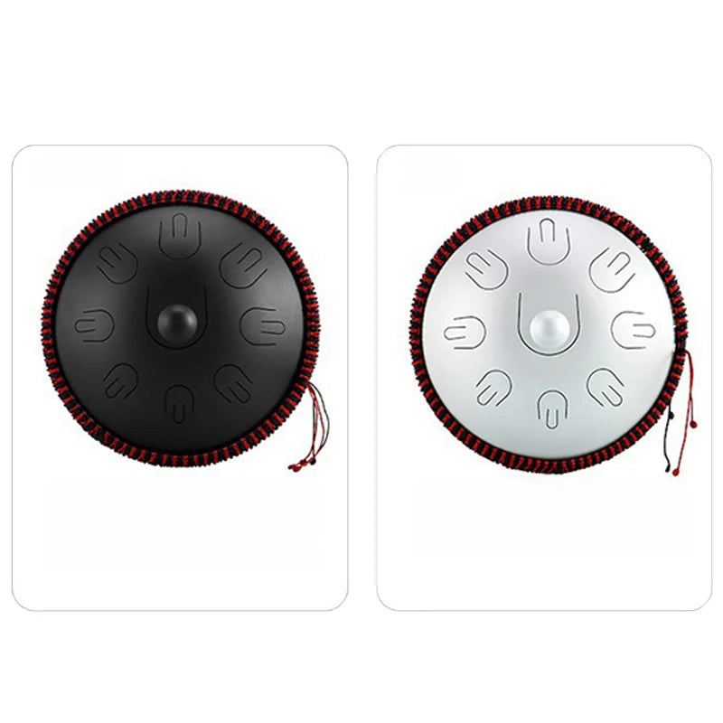 Buddha Stones Steel Tongue Drum Sound Healing Yoga Meditation Kit 9 Note 15 Inch Handpan Instrument