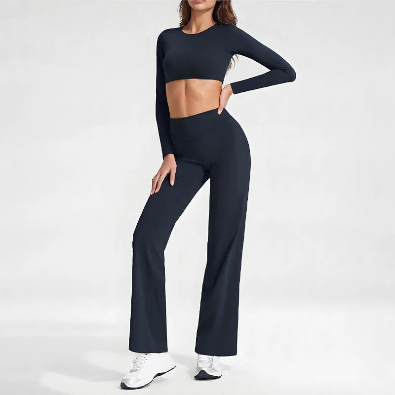 Buddha Stones Long Sleeve Backless Bra Sports Fitness Yoga Women's Tank Top