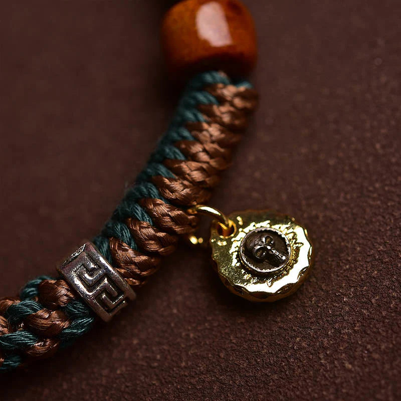 FREE Today: Ward Off Evil Spirits Tibetan Bone Beads Rope Bracelet