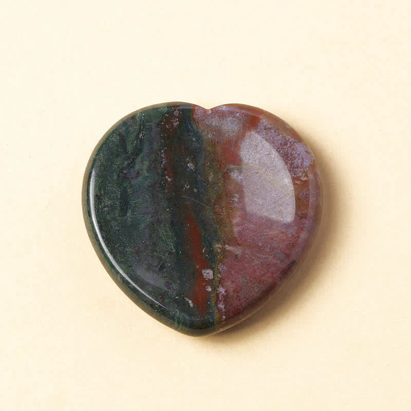 FREE Today: Positive and Motivation Heart Worry Stone Opal Rose Quartz Crystal Decor 4*4*0.7cm