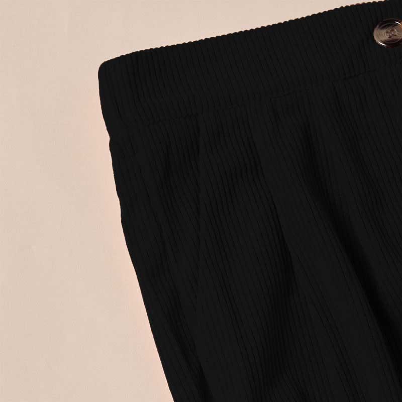 Buddha Stones Casual Corduroy Straight-leg Women's Pants With Pockets