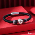 Buddha Stones 999 Sterling Silver 12 Constellations of the Zodiac Blessing Handmade String Bracelet (Extra 35% Off | USE CODE: FS35)