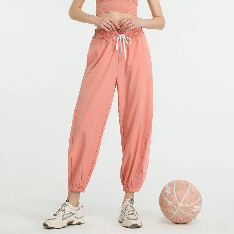 Buddha Stones High Waist Loose Fitness Yoga Sports Track Pants With Pockets