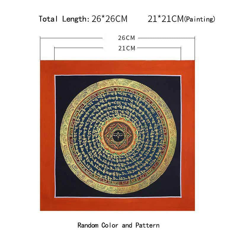 Buddha Stones Tibetan Handmade Thangka Painting Spiritual Blessing Blind Box Random Color Pattern
