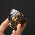Buddha Stones Black Thangka Buddha Auspicious Clouds Teacup Kung Fu Tea Cup