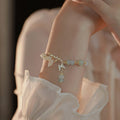 Buddha Stones Butterfly Charm Hetian Jade Adjustable Chain Prosperity Bracelet