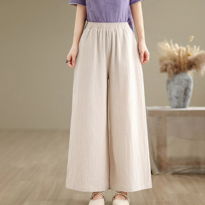 Buddha Stones Frog-Button Long Sleeve Cotton Jacquard Women's Shirt Pants With Pockets