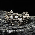 Buddha Stones Copper Skull Bone The Lord Of The Corpse Forest Keep Away Evil Spirits Ring