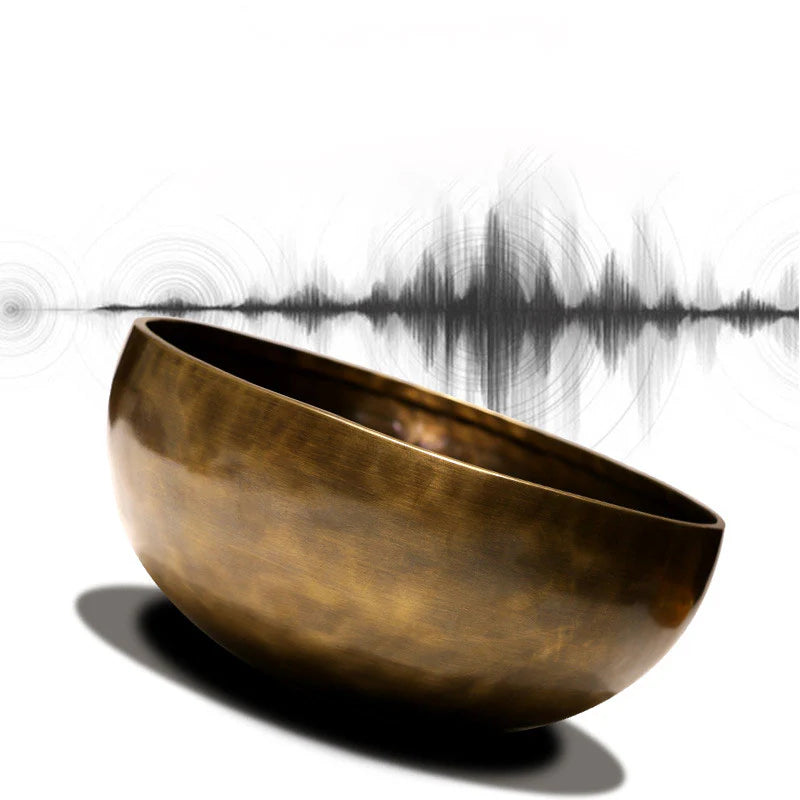 Buddha Stones Tibetan Sound Bowl Handcrafted for Healing and Meditation Positive Energy Singing Bowl Set