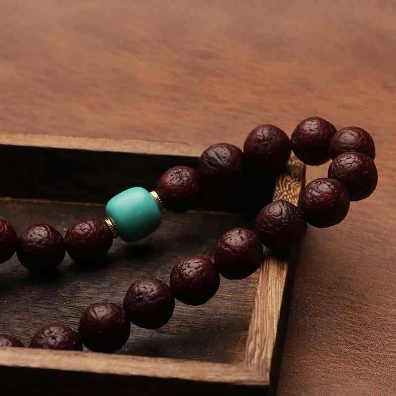 Buddha Stones Tibetan Bodhi Seed Agate Bead Luck Wealth Tassel Charm Wrist Mala (Extra 30% Off | USE CODE: FS30)