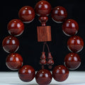 Buddha Stones Tibetan Small Leaf Red Sandalwood Relaxation Bracelet