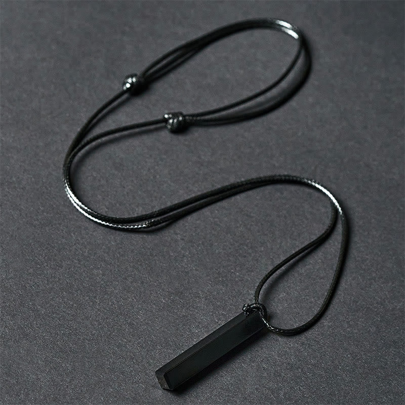 FREE Today: Transformation and Fulfilment Black Obsidian Blue Sandstone Necklace Pendant
