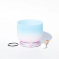 Buddha Stones Tibetan Crystal Sound Bowl Handcrafted for Yoga and Meditation Singing Bowl With Bag