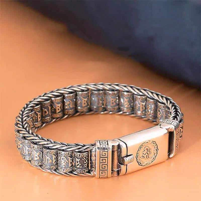 Buddha Stones Tibet Handmade Om Mani Padme Hum Wisdom Peace Bracelet (Extra 30% Off | USE CODE: FS30)