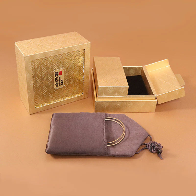 Retro Jewelry Storage Feather Pattern Box Gift Box