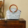 Buddha Stones Auspicious Clouds Shell Print Handbag