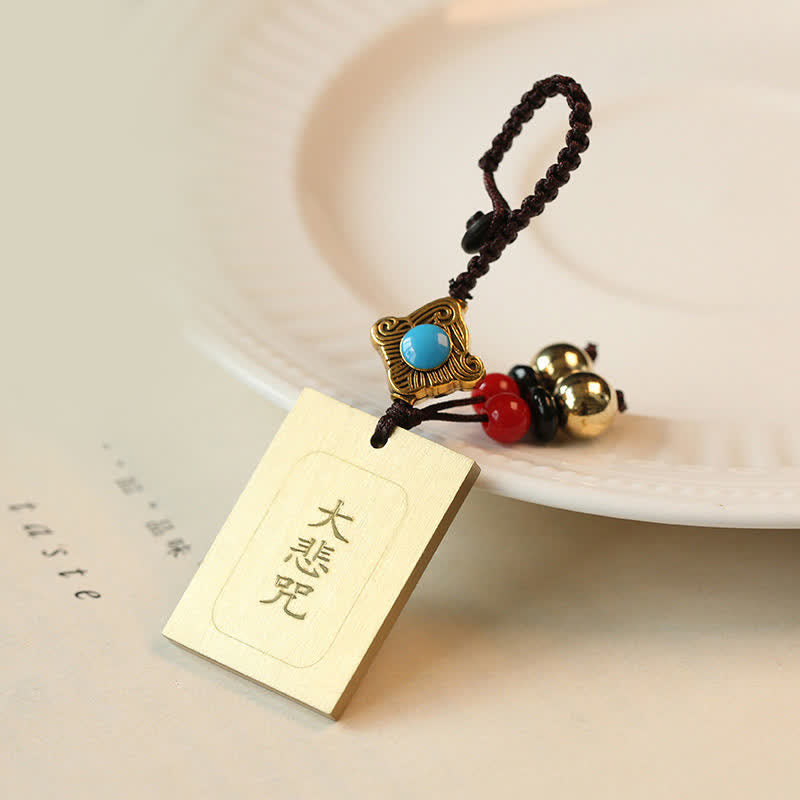 Buddha Stones Feng Shui Yin Yang Bagua Wenchang Pen Pagoda Prayer Wheel Keychain
