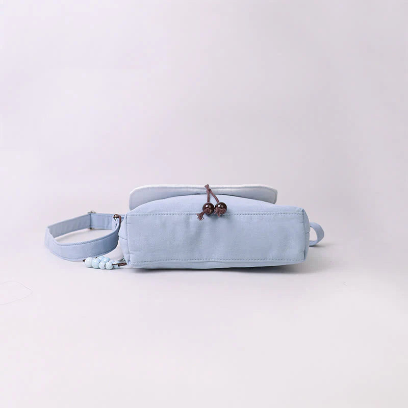 Buddha Stones Embroidered Camellia Epiphyllum Gardenia Sakura Flowers Crossbody Bag Shoulder Bag Cellphone Bag