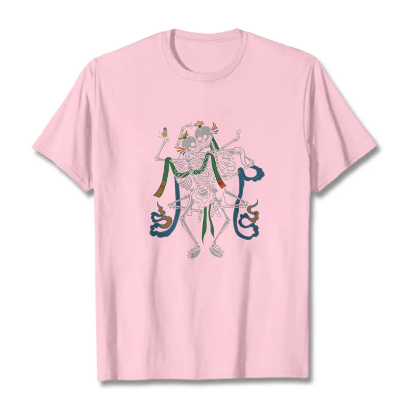 Buddha Stones Tibetan The Lord Of The Corpse Forest Design Tee T-shirt