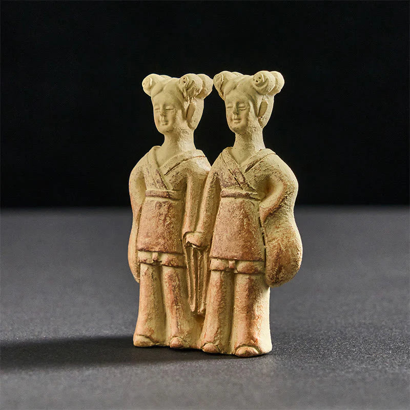 Buddha Stones FU Dogs Twins Buddha Square Ding Design Refrigerator Fridge Magnet Home Decoration