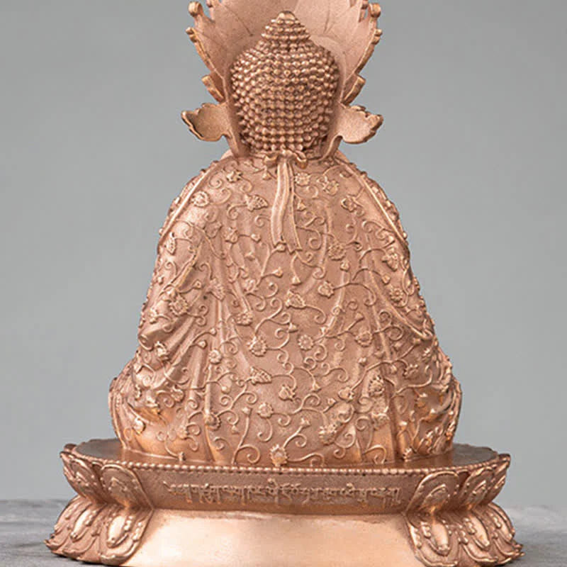 Buddha Stones Shakyamuni Figurine Compassion Handmade Copper Statue Decoration