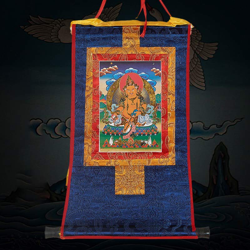Buddha Stones Tibetan Framed Thangka Blessing Protection Decoration (Extra 30% Off | USE CODE: FS30)